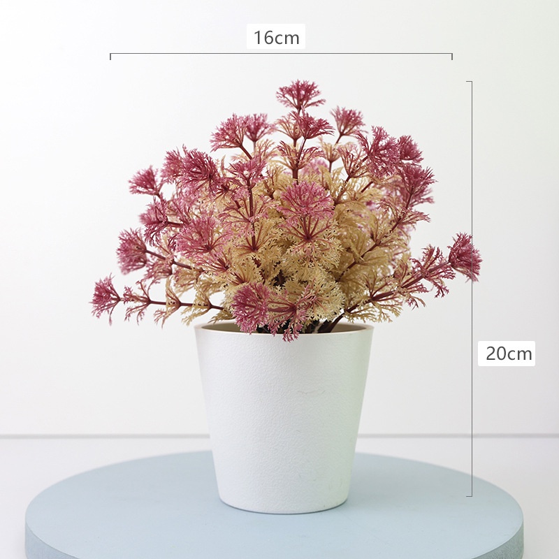 Artificial Flowers Small Fake Plants with Pot Mini Potted Plants for
