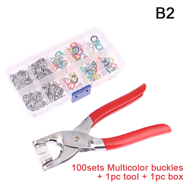 Plier%20Tool%2050/100pcs%20Colour%20Metal%20Snap%20Sewing%20Button%20Claw%20Set%20Snap%20Fastener%20Kit%20BE%20-%20Image%208