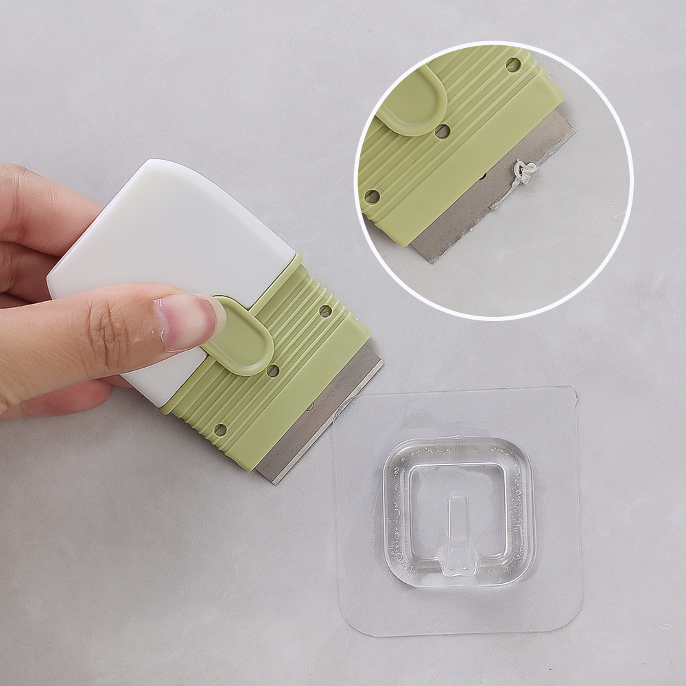 Portable Double-head Cleaning Scraper Kitchen Stove Decontamination Scraper Glass Tile Scraper Tool