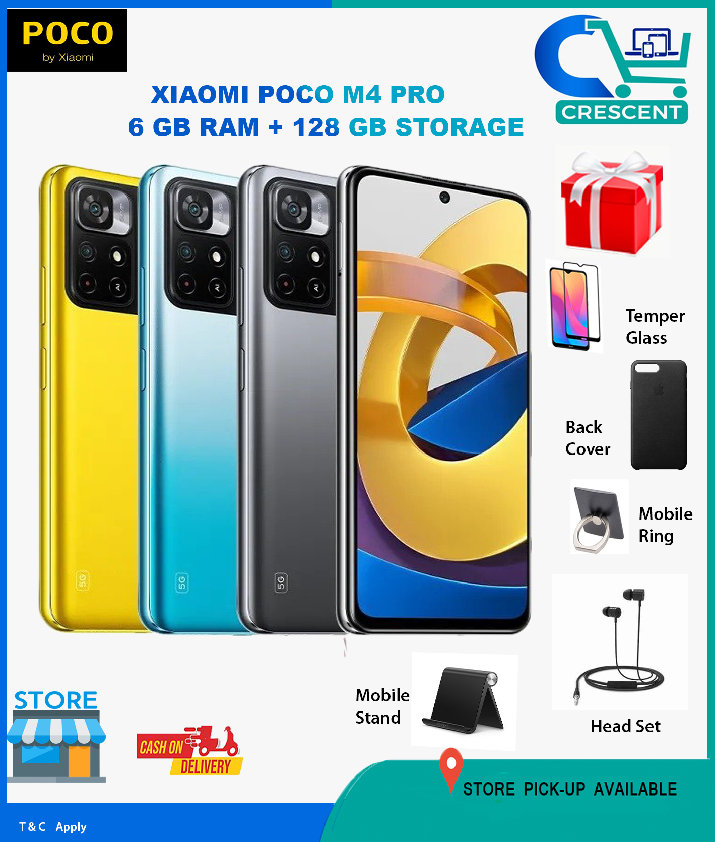 XIAOMI POCO M4 PRO 5G & 4G || 6 GB RAM 128 GB ROM || BRAND NEW || WARRANTY !!! FREE GIFTS !!!
