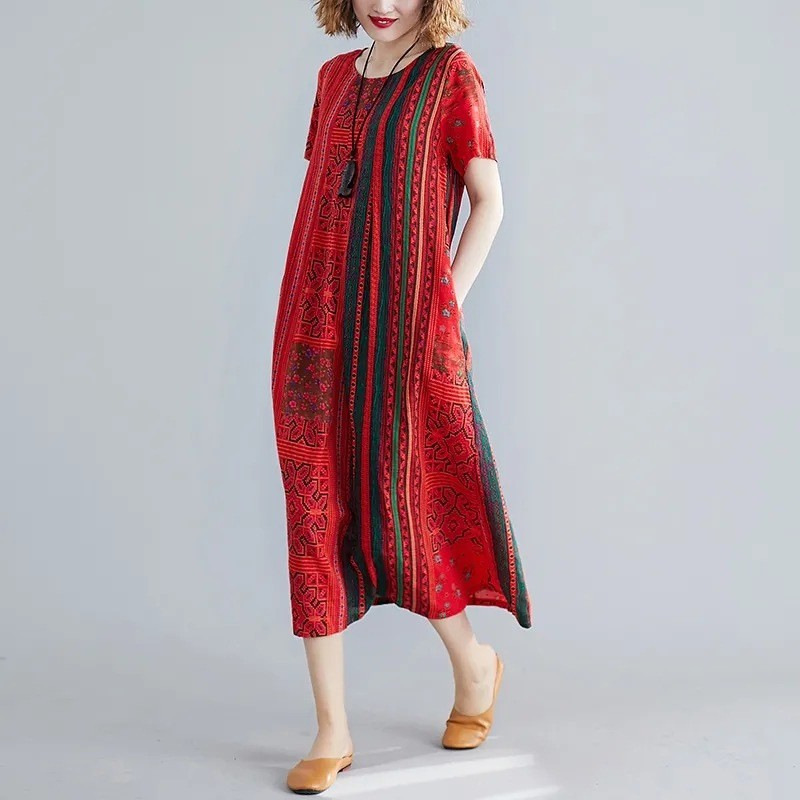Women's Summer Loose and Slim Dress