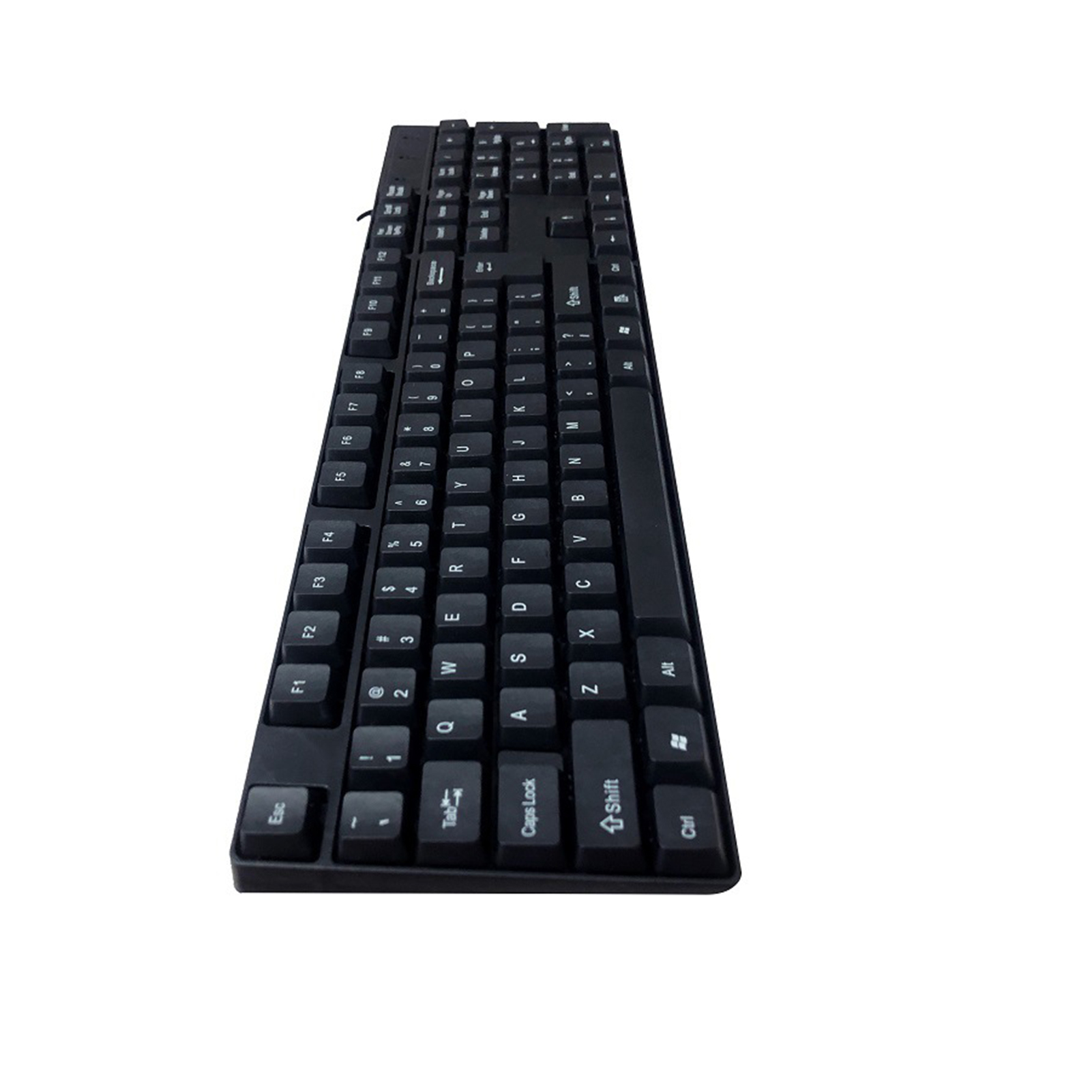 Valeriee Pc Wired Keyboard Usb Wired Keyboard Silent Ergonomic Usb Keyboard for Windows Mac Full Size 104 Keys for Office Pc K1800 Wired Keyboard