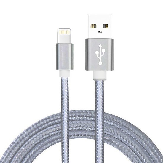 Cáp iphone bọc dù siêu bền 1m, 2m, 3m sạc nhanh