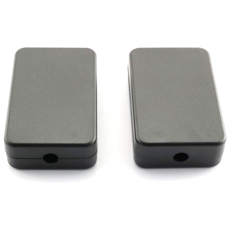 Electrical Junction Box 4PCS Electric Plastic Black Waterproof Project Junction Case 2.16X1.38X0.59 Inches(55X35X15mm)