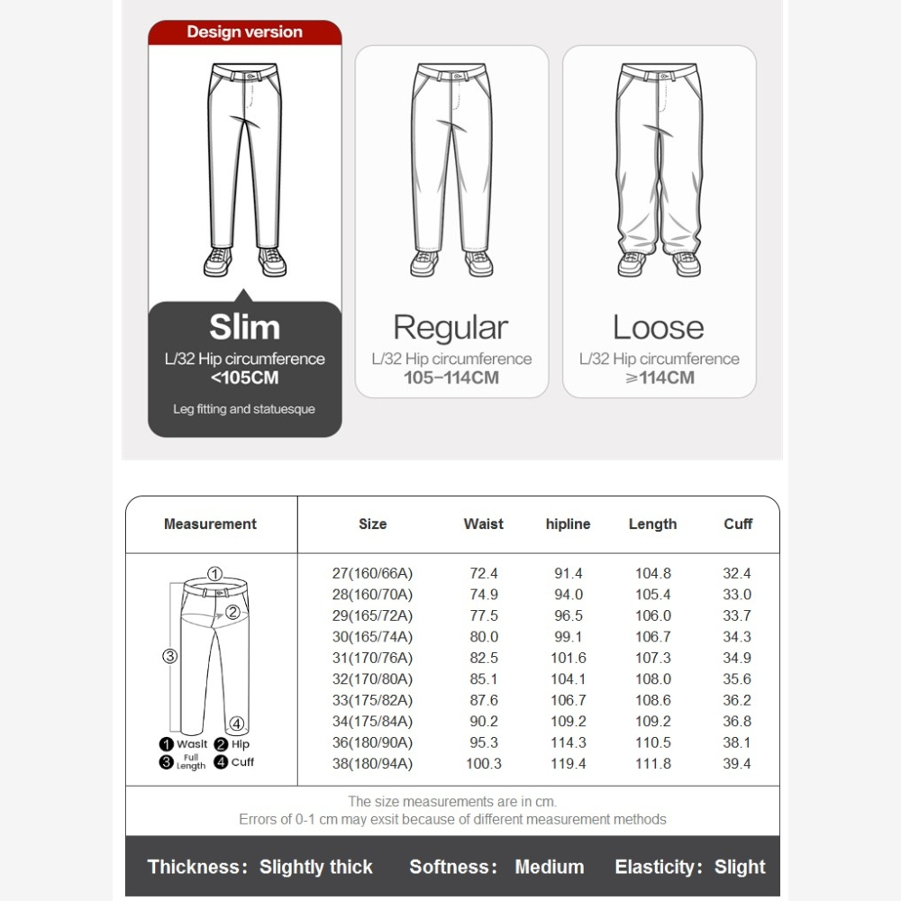 GIORDANO Nam Quần cạp vừa Quần cơ bản thông thường Nhiều túi Màu trơn đơn giản thời trang công sở Quần thường ngày 01113074