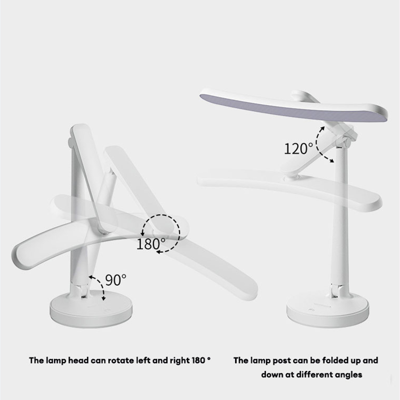 DANLE【Miễn phí vận chuyển】Bóng LED mới cong Đèn bàn học sinh học xi bảo vệ mắt ký túc xá đặc biệt chân cắm gập Đèn đọc sách ban đêm cạnh giường ngủ