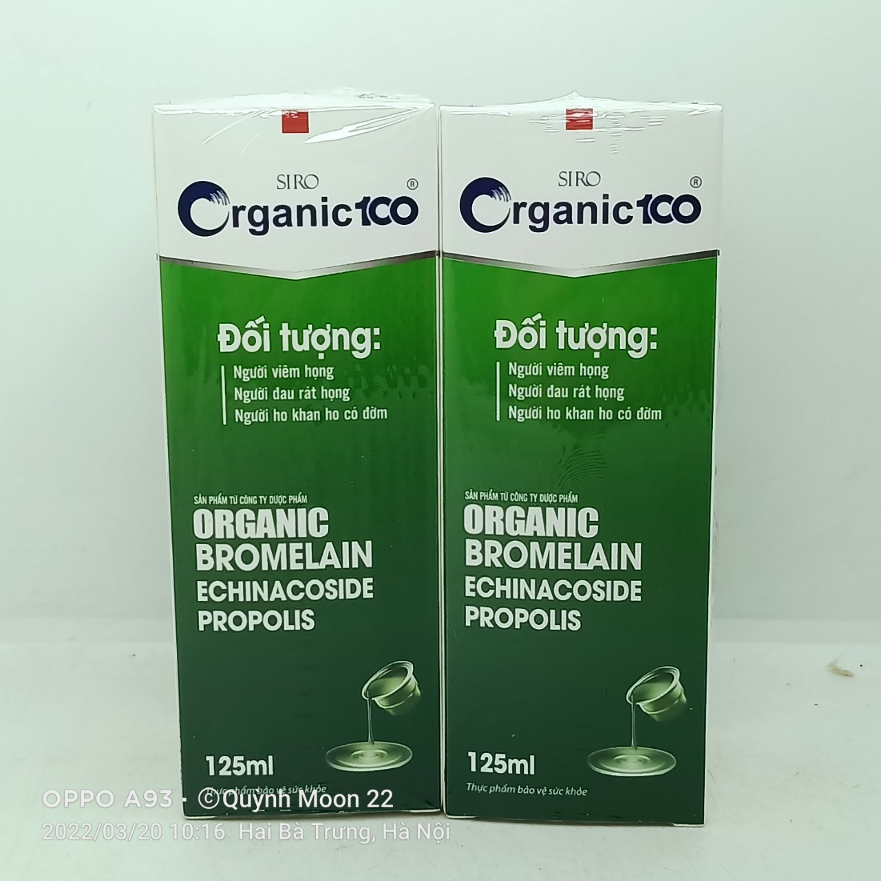 Siro Organic 100 lọ 125ml giúp giảm ho long đờm
