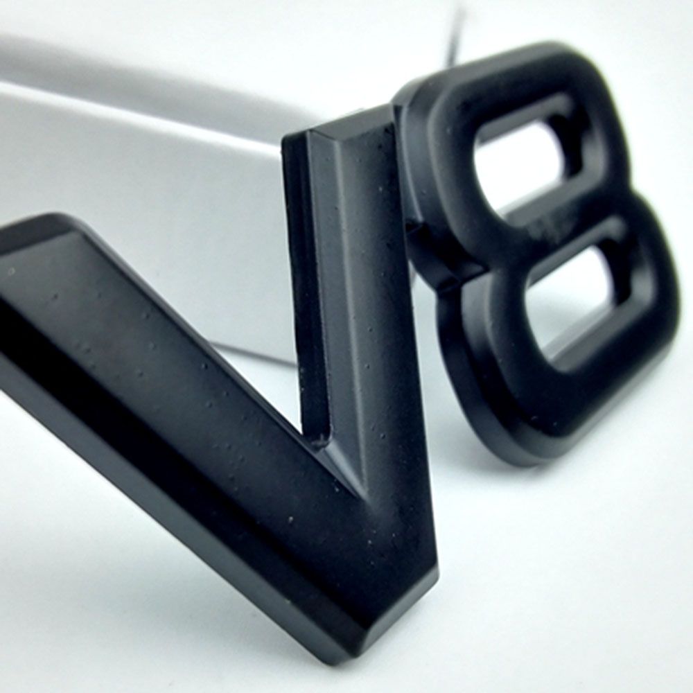 Rear Metal Badge Auto Accessories V8 Displacement Auto Trunk Car ...