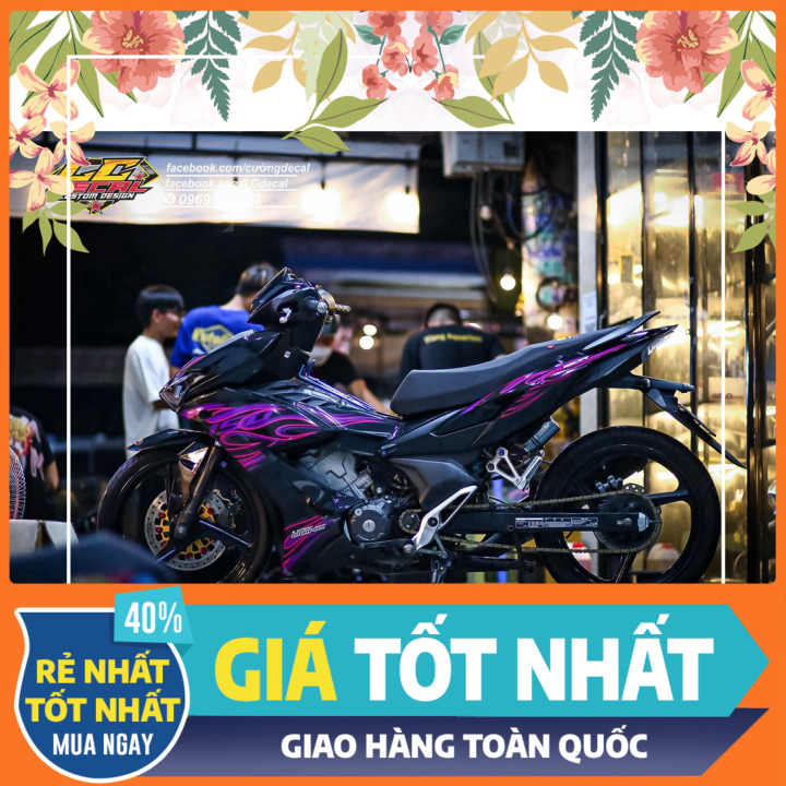 Tem rời Winner V2 - Mẫu RS150R lửa tím