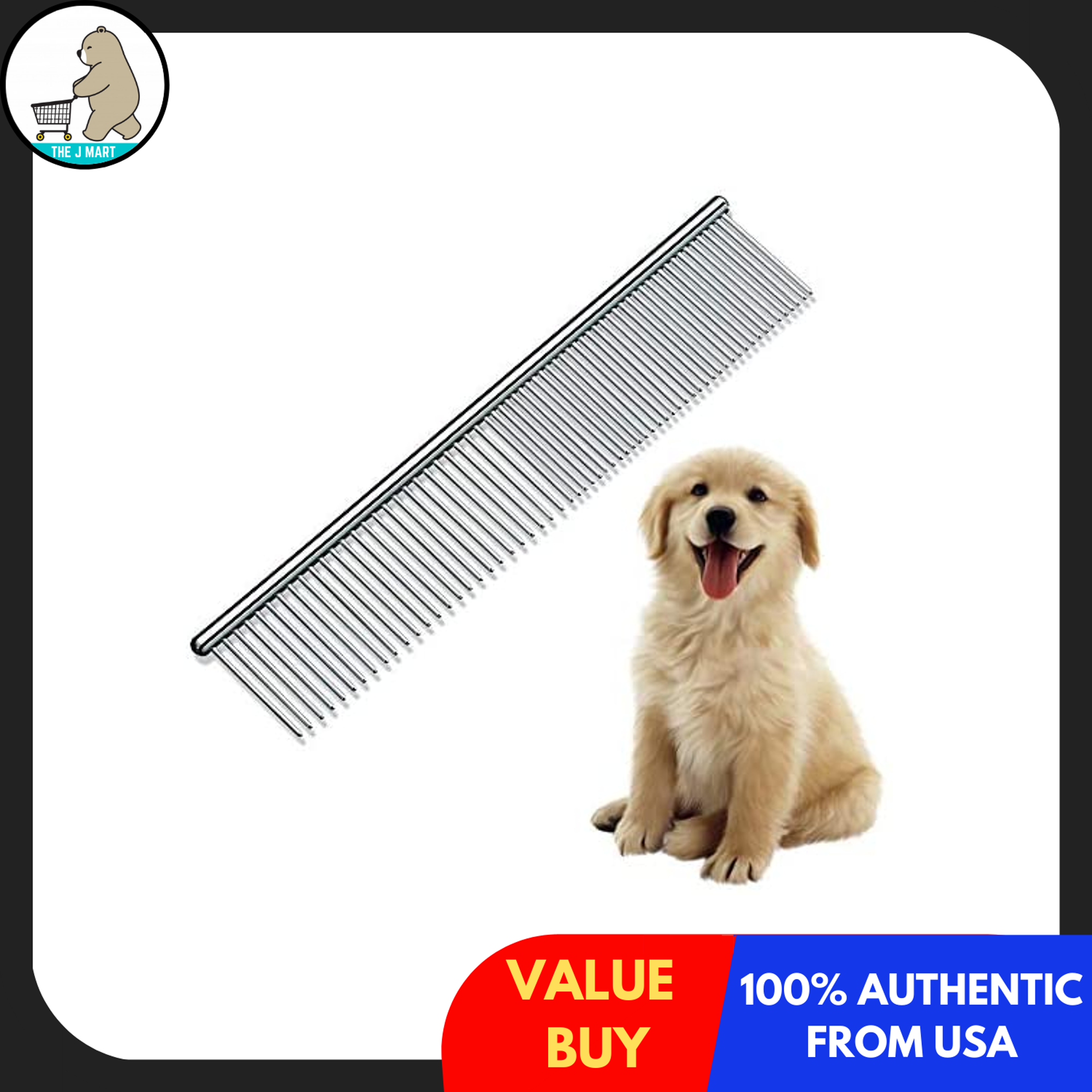 Coarse Comb grooming for dogs and cats 