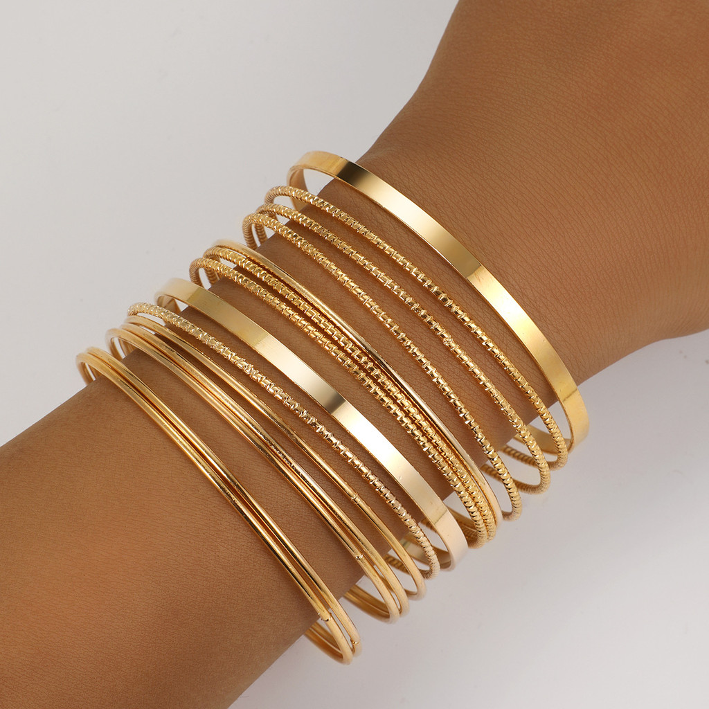 Enacolor%2014Pcs/Set%20Retro%20Gold%20Metal%20Exaggerate%20Multi-layered%20Bracelet%20Set%20Women%20Bangles%20Trendy%20Jewelry%20Gifts%20Wholesale%20-%20Image%202