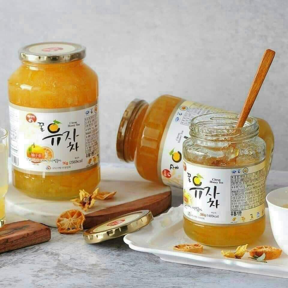 Mật ong chanh đào hàn quốc 1kg