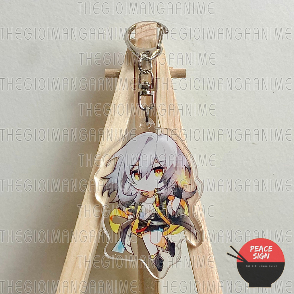 Móc khóa honkai impact star rail keyring mica acrylic in hình game chibi anime xinh xắn
