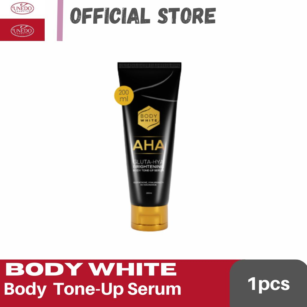 BODY WHITE AHA Brightening Body Tone Up Serum 200ml-Lotion Badan ...