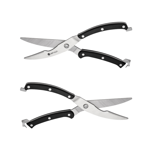 (MEGA 6.6)Bộ dao inox Elmich 7 món (4 dao, 1 kéo, 1 thanh mài dao, 1 giá để dao) EL3800