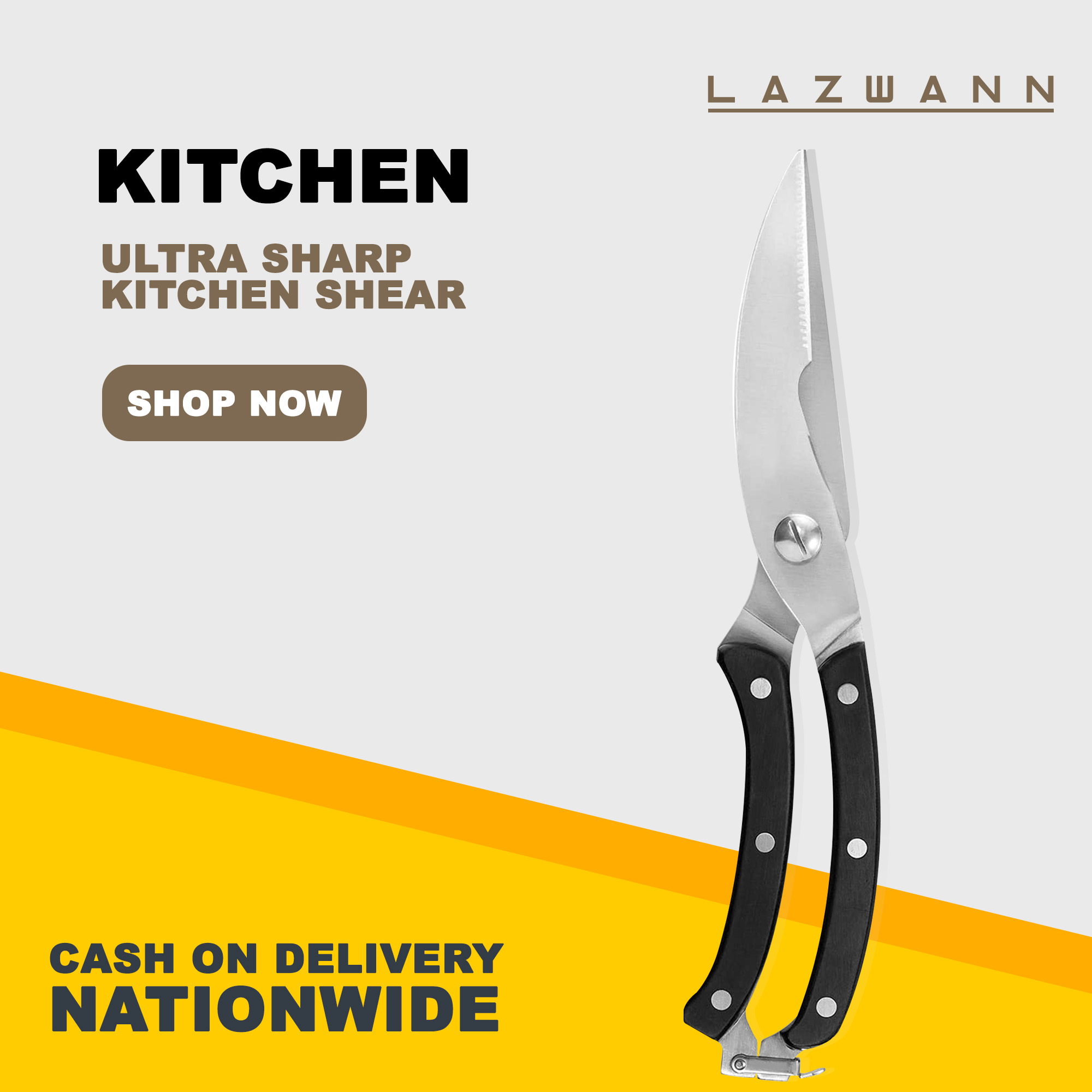 Ultra Sharp Stainless Steel Kitchen Shears Heavy Duty Kitchen