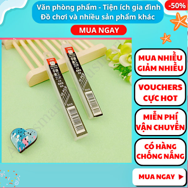 Combo 10 lưỡi dao rọc giấy loại tốt 18mm / 9mm ✔dao roc giay ✔dao rọc giấy cao cấp ✔dao rọc giấy lớn ✔ dao rọc giấy văn phòng ✔dao rọc giấy bằng thép lưỡi lớn ✔ lưỡi dao rọc giấy cực tốt✔ Nguyễn Thùy Store