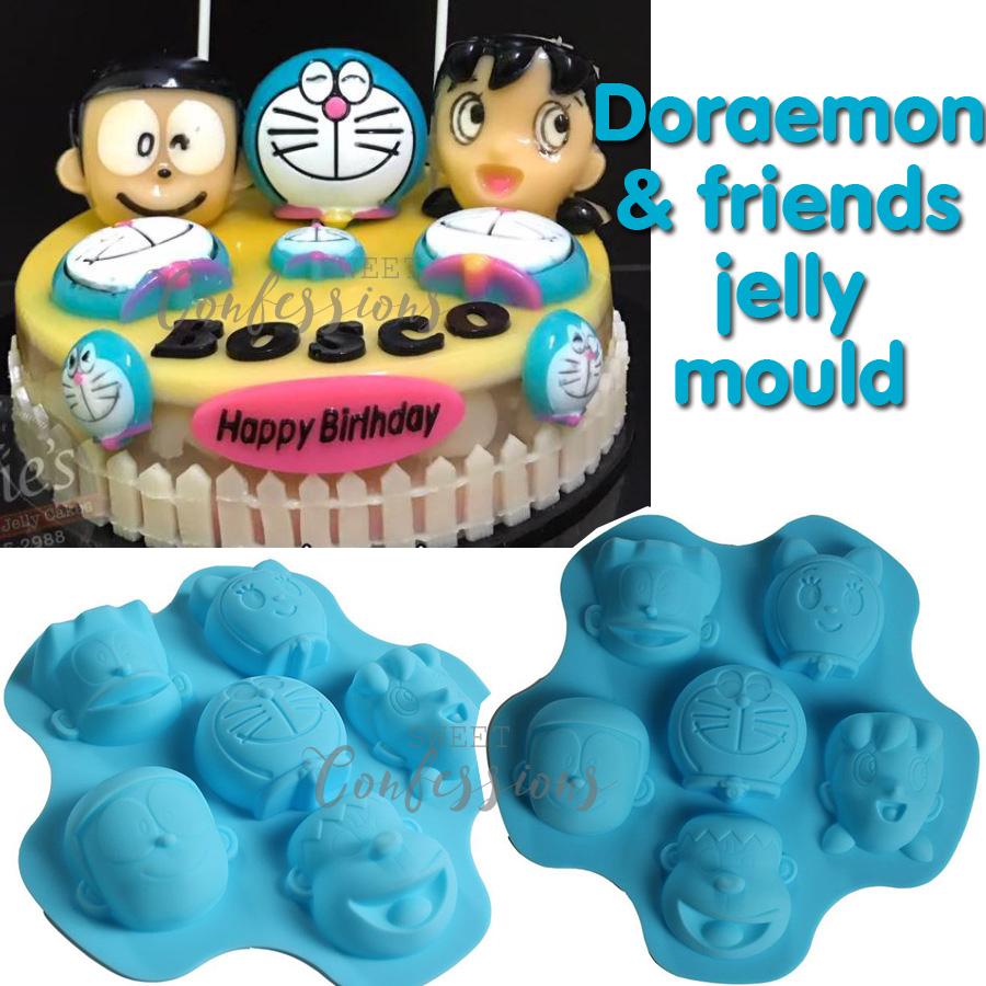 Diy 6 Even Altman Cartoon Doraemon Cake Mold Round Muffin Sweet Candy Jelly  Fondant Cake Chocolate Mold Silicone Tool Baking Pan - Cake Tools -  AliExpress