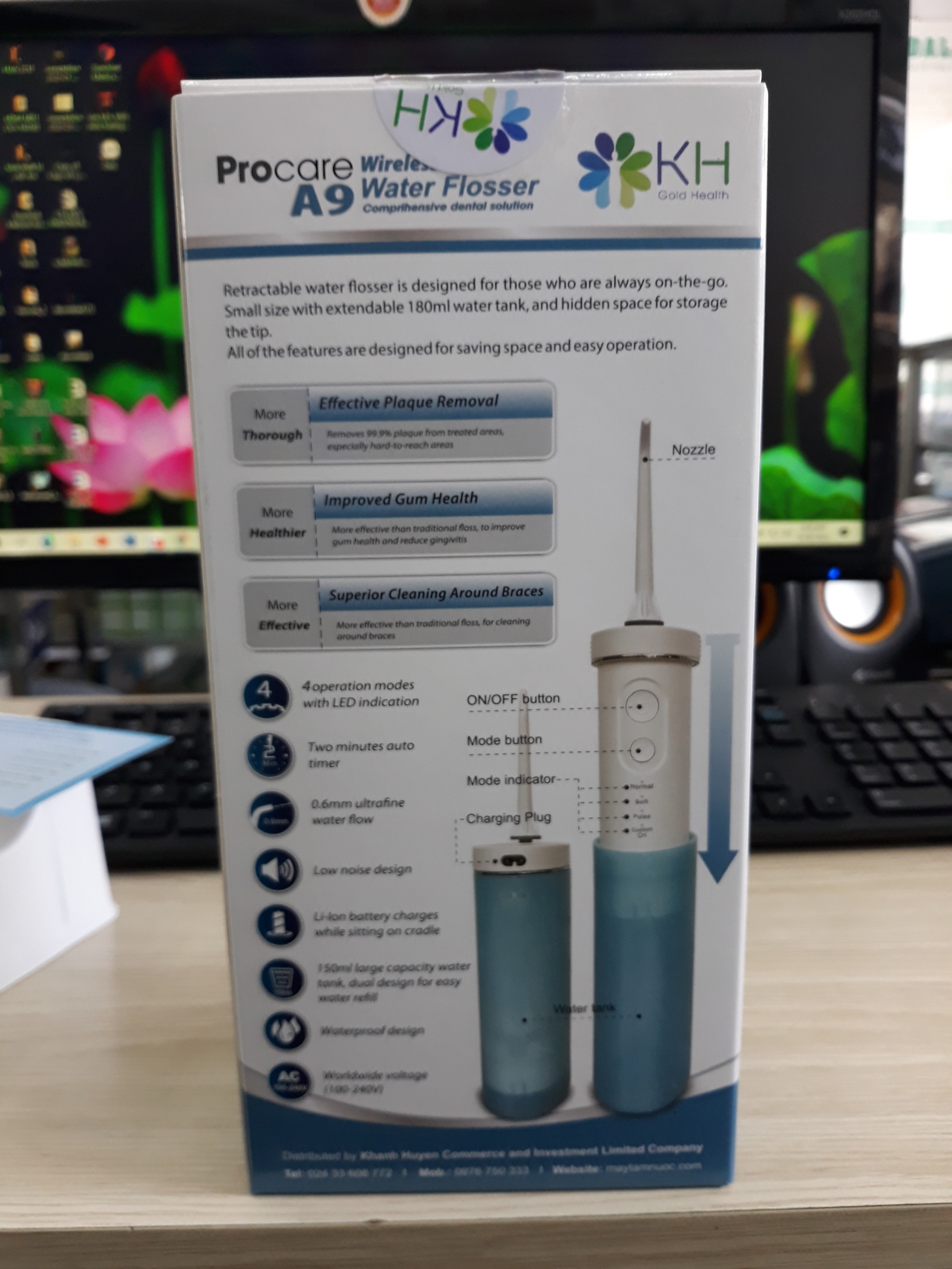 MÁY TĂM NƯỚC MINI PIN SẠC PROCARE A9