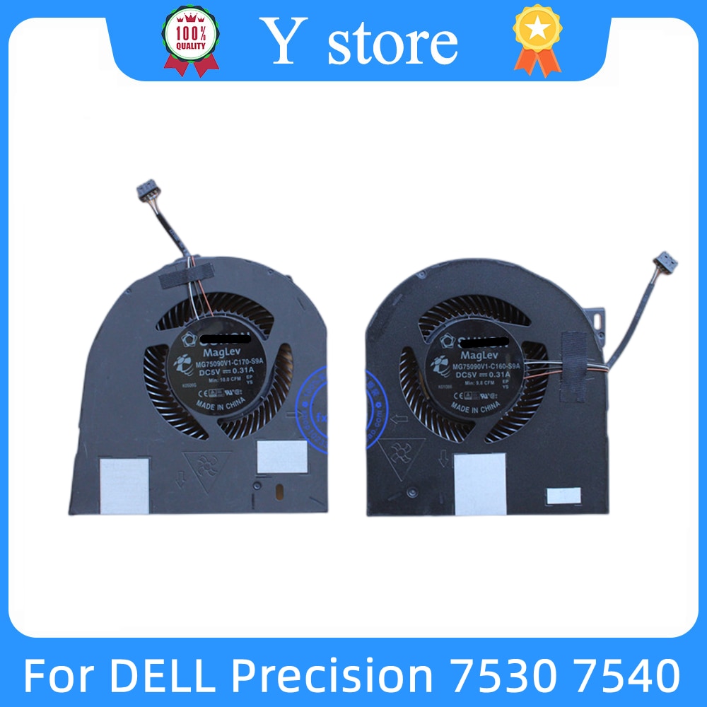 Cpu fan cpu fan y store new cpu gpu cooler fan heatsink for precision 7530 7540 at26j007zal mg75090v1-c160-s9a mg75090v1-c170-s9a radiator