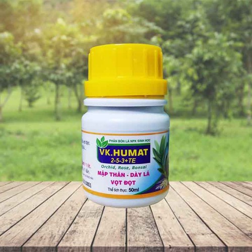 Phân làm mập cây vk humat 50ml - mập thân - dày lá - vọt đọt