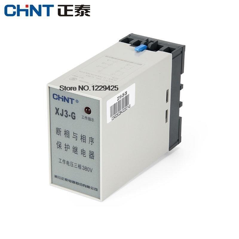 CHNT CHINT XJ3-G Sequence And On-Off Protection Relay AC380V Overvoltage And Undervoltage Protection Phase Sequence Protection