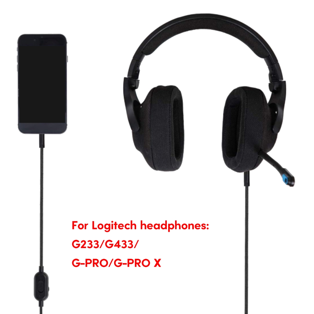 Convenient Replacement Cable for G433/G233 Gaming Headphones Volume Control Cord