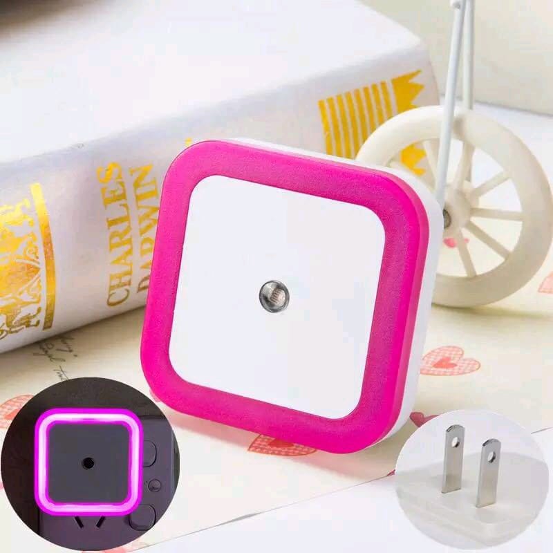 Light Sensor Control LED Night Light Mini Square Shape Light Sensor Energy Saving Lamps Bed Lamp For Baby Bedroom Gift Romantic Night Bulb For Room Home. 