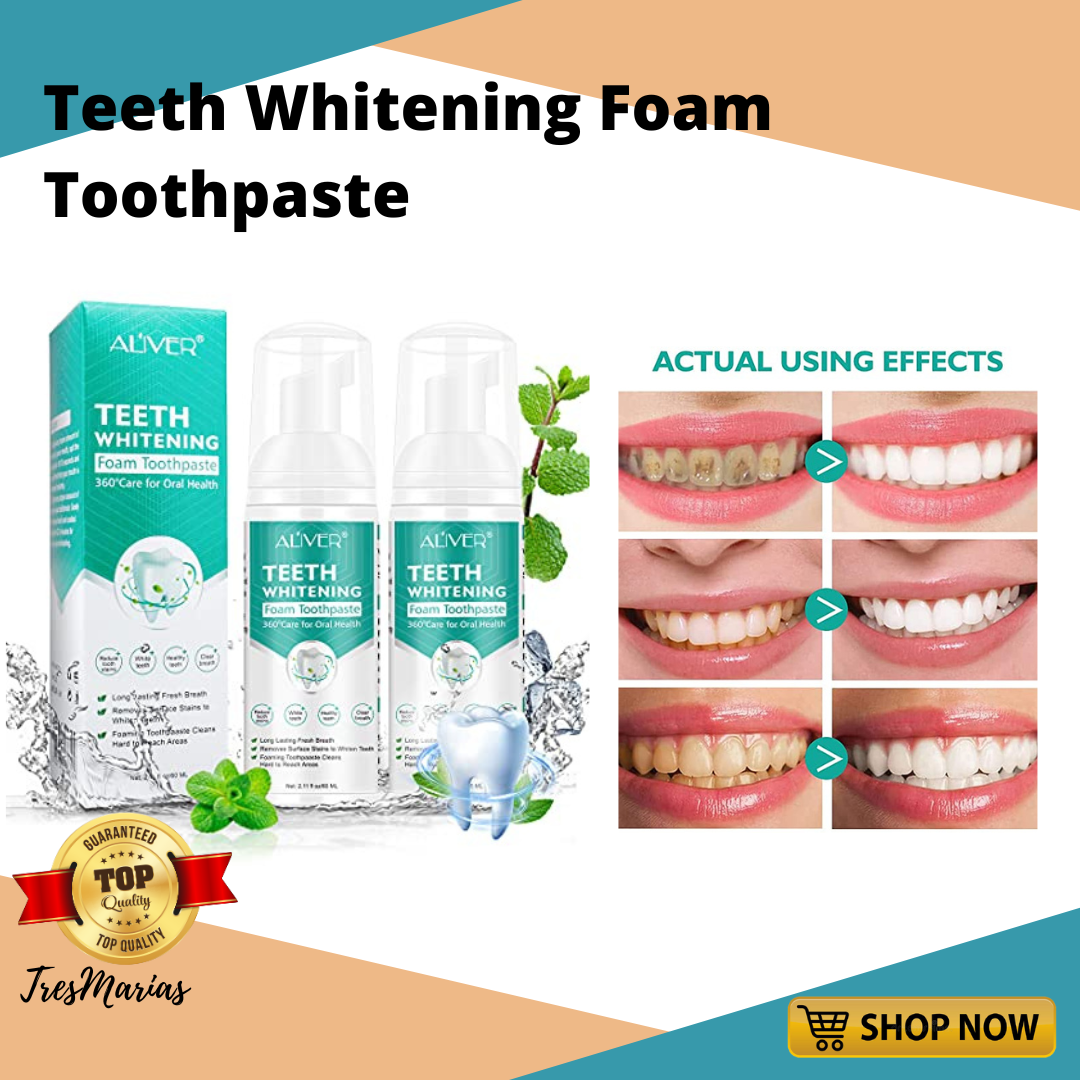 TEETH WHITENING FOAM TOOTHPASTE Lazada PH