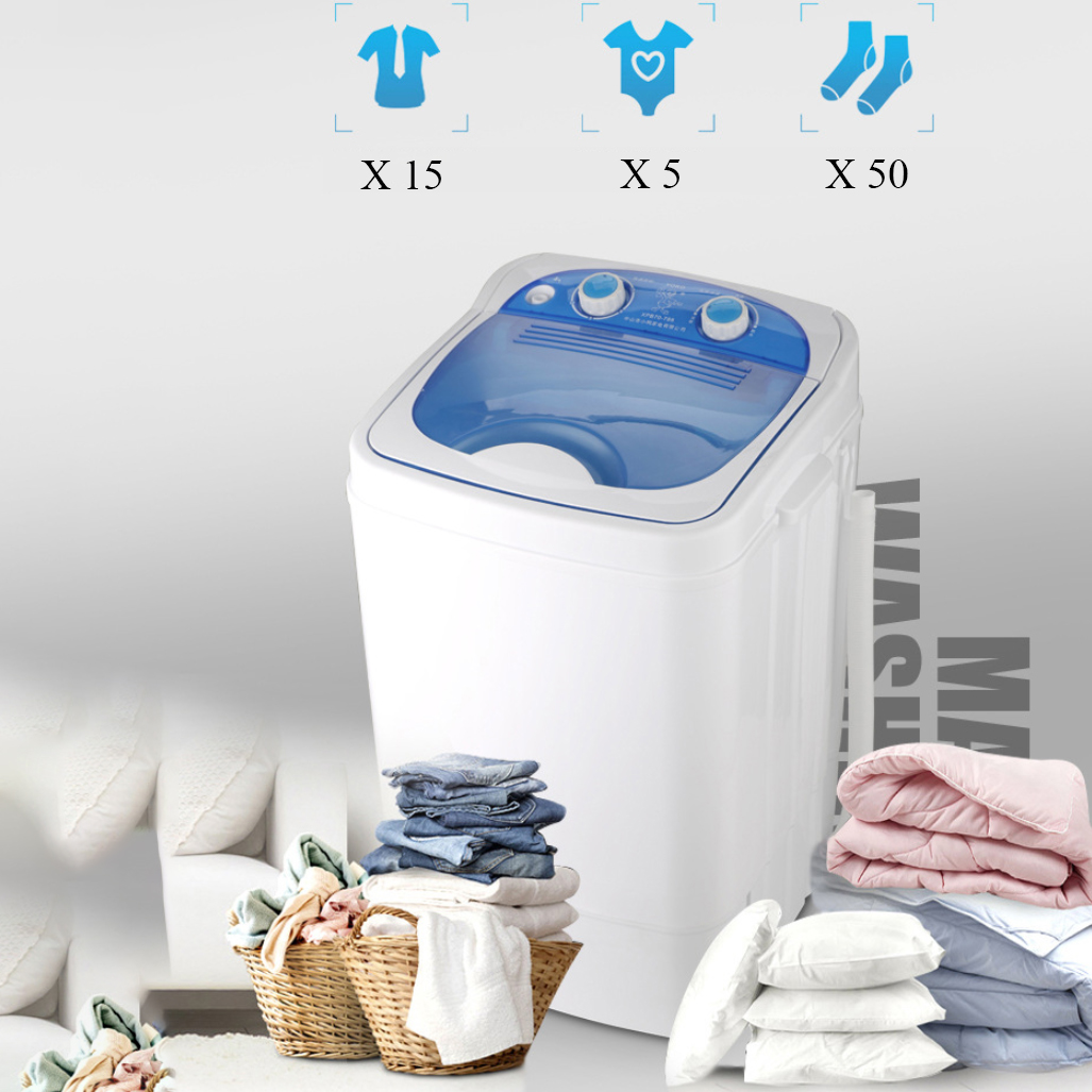 Máy giặt mini bán tự động, máy giặt 7kg tiện lợi, dành cho cá nhân, gia đình nhỏ, bảo hành...