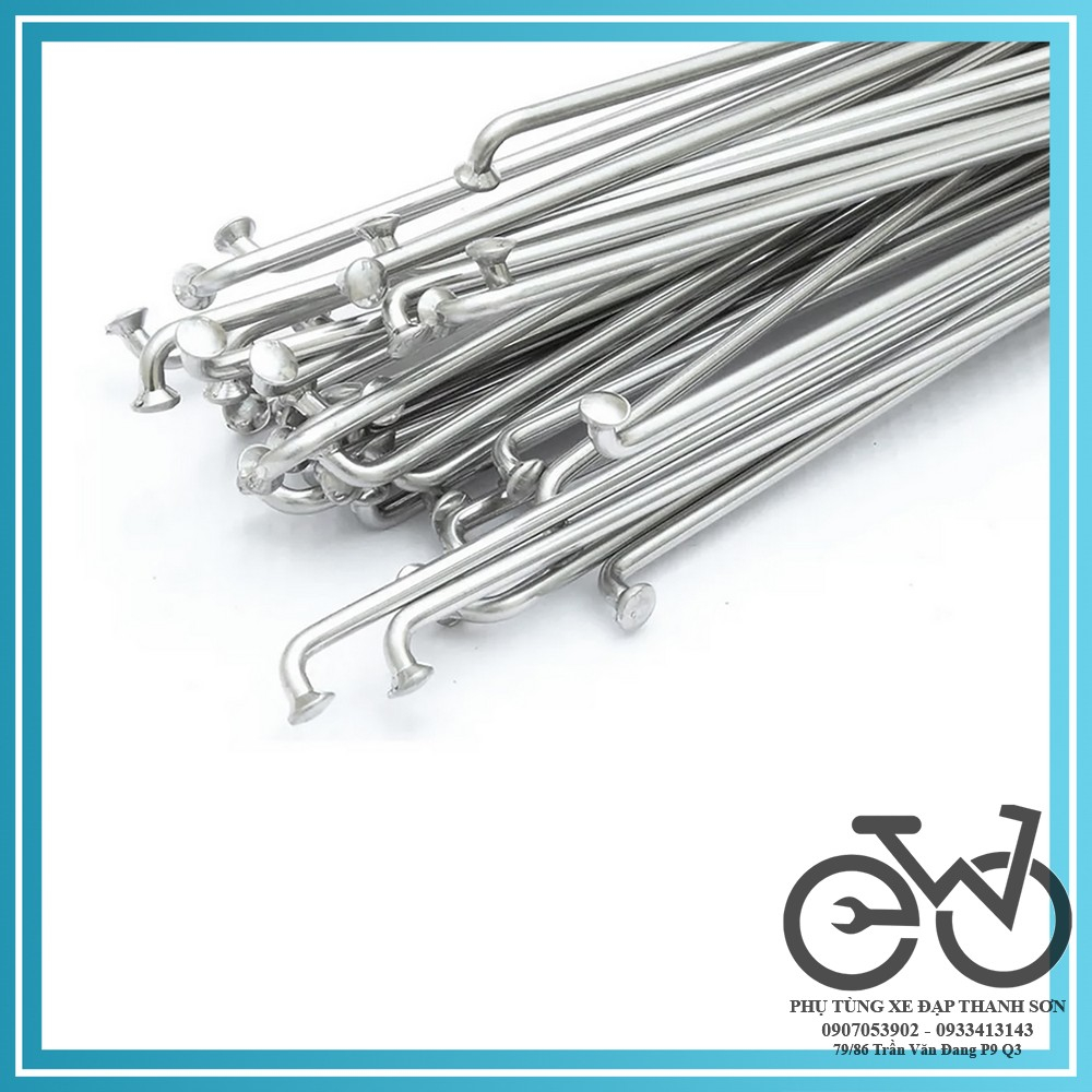 Nan hoa, căm xe đạp inox không rỉ (giá 1 cái)