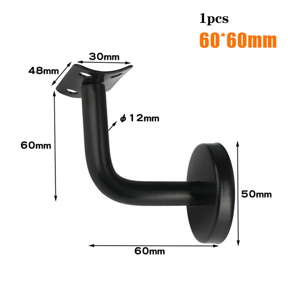 5 cái khung lan can màu đen tay vịn bằng thép không gỉ khung treo tường hỗ trợ tay vịn cầu thang lan can phụ kiện lan can