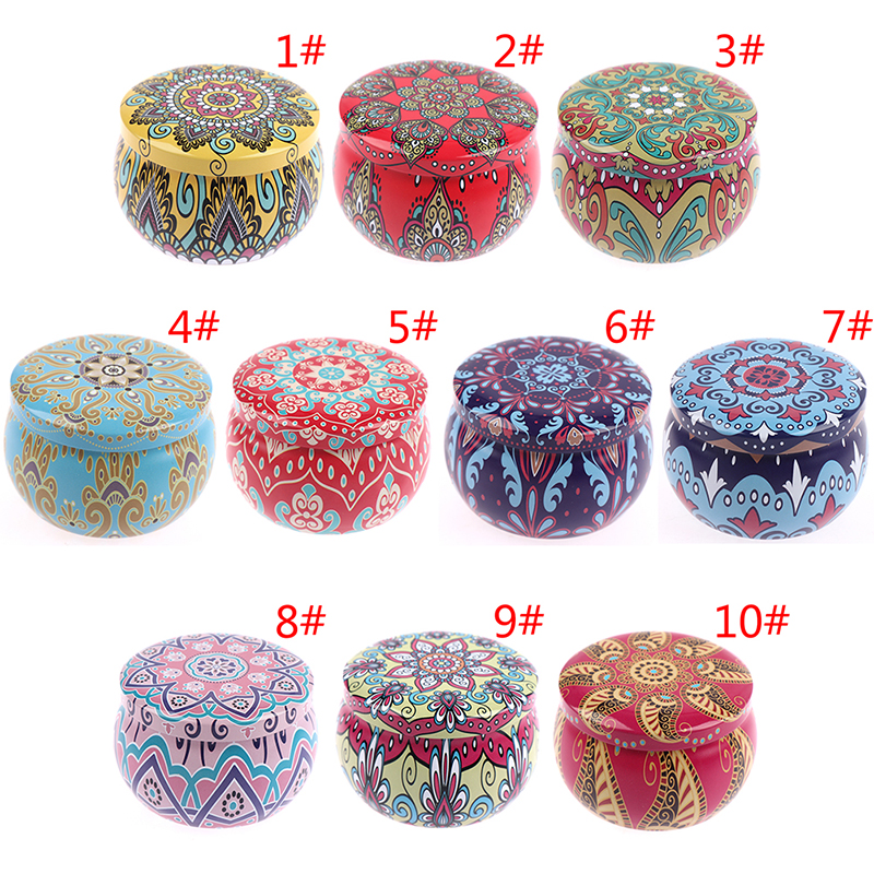 【Best value】 New Candy Box Drum-shaped Cookie Box Party Supply Tea Pot Tin Box Jewelry Box.