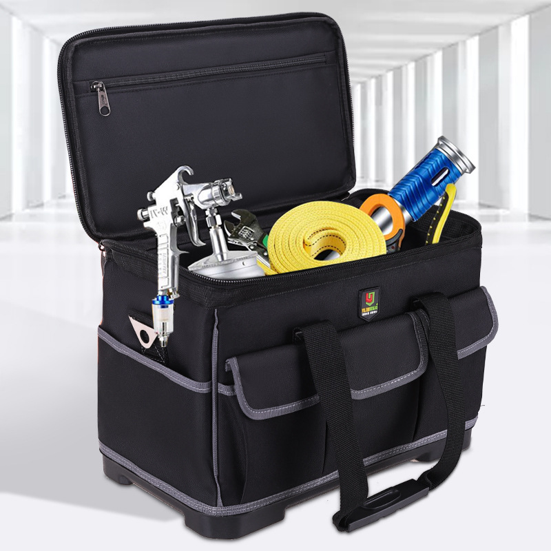 YONUO Plastic bottom tool kit Oxford cloth hardware electrician bag multifunctional square mouth large capacity canvas toolkit