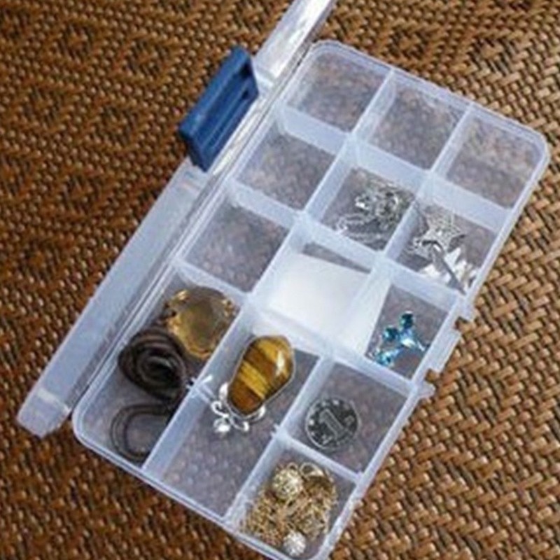 Convenient multi-compartment transparent jewelry box
