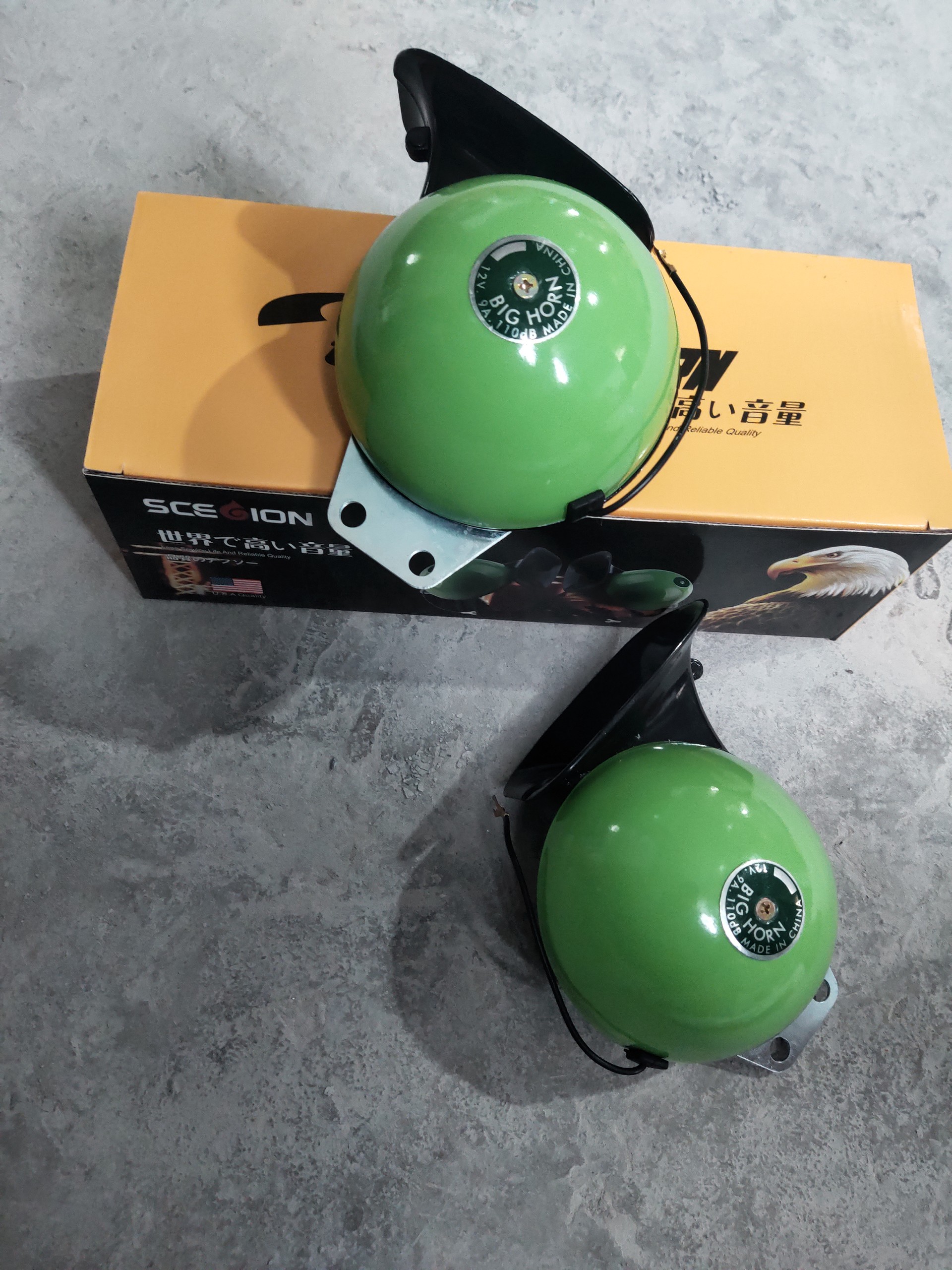 Còi sên đại bàng đôi to 12v 24v siêu to cho xe tải