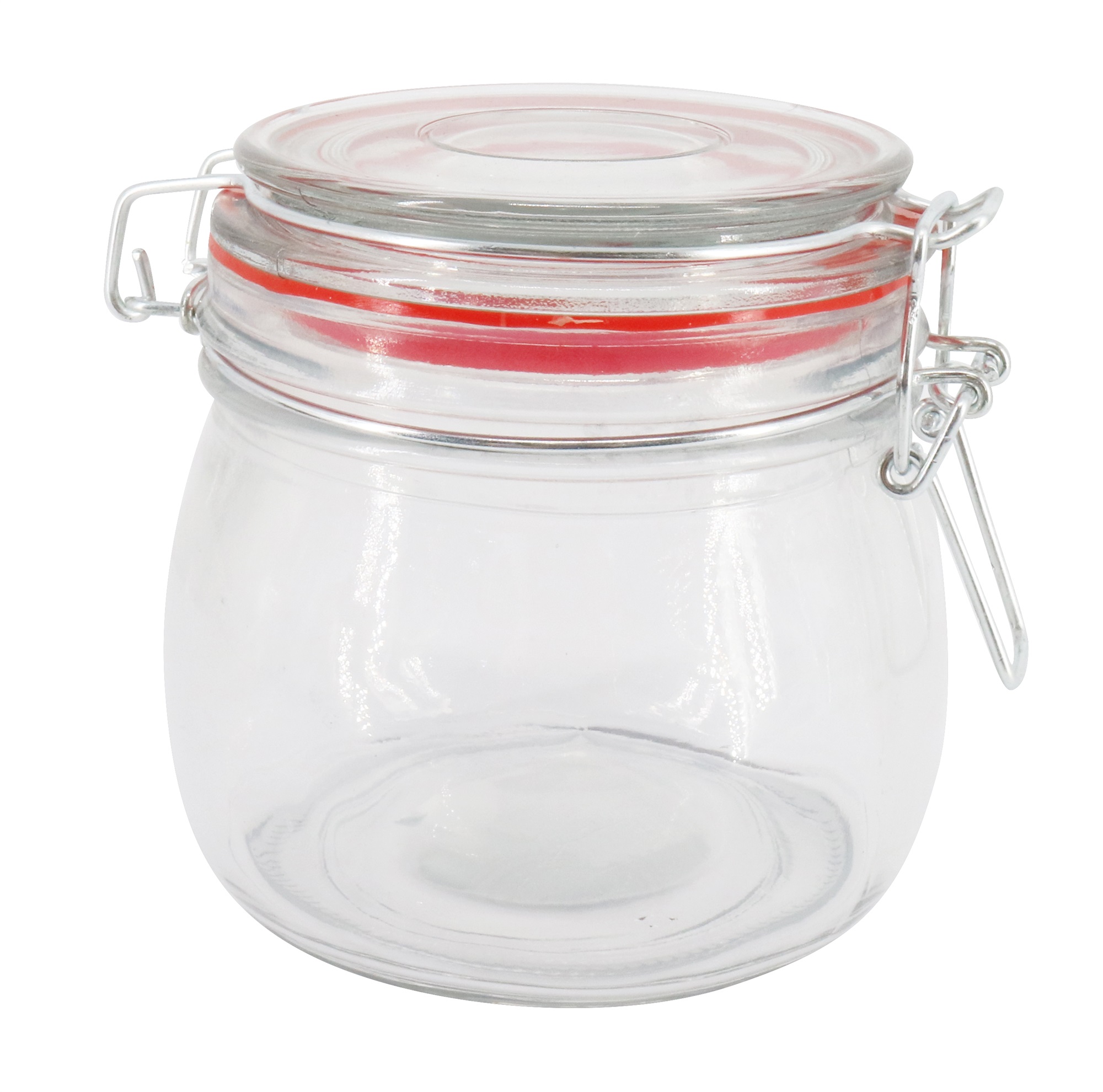 Hũ Đựng Thủy Tinh Nắp Màu Đỏ 500ml Uncle Bills KS0185