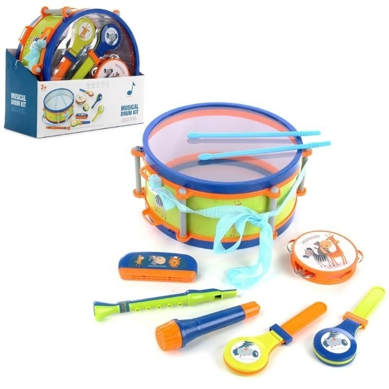 Bộ nhạc cụ trống 9 món cho bé quà tặng từ huggies siêu xịn đẹp