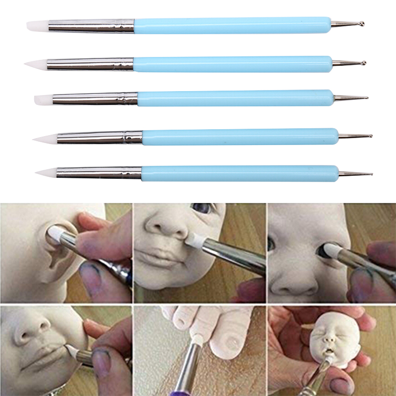 5pcs/Set%202%20Way%20Pottery%20Clay%20Ball%20Tools%20DIY%20Sculpting%20Polymer%20Modelling%20Craft%20-%20Image%206