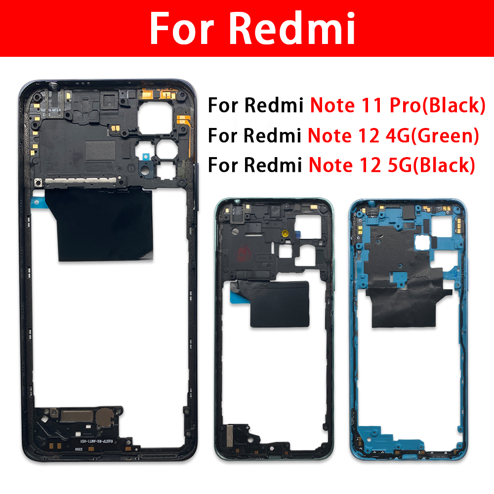 NEW%20%E3%80%90Special%20offer%E3%80%91Middle%20Frame%20Bezel%20Plate%20For%20Xiaomi%20Redmi%20Note%2011%2012%20Pro%204G%205G%20Middle%20LCD%20Frame%20Housing%20Cover%20With%20Sides%20Key%20Replacement%20-%20Image%203