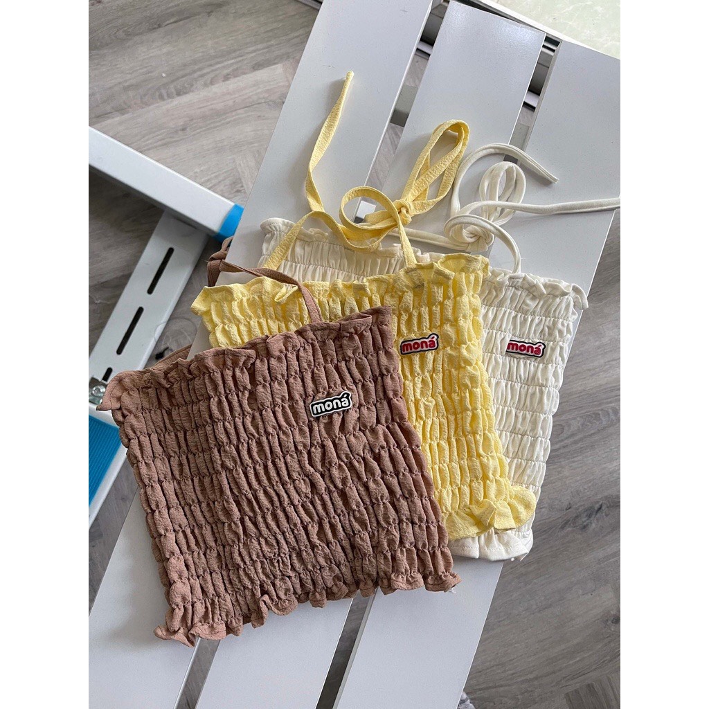 [VOUCHER 12%/149K] Áo croptop 2 dây MONÁ - SERA