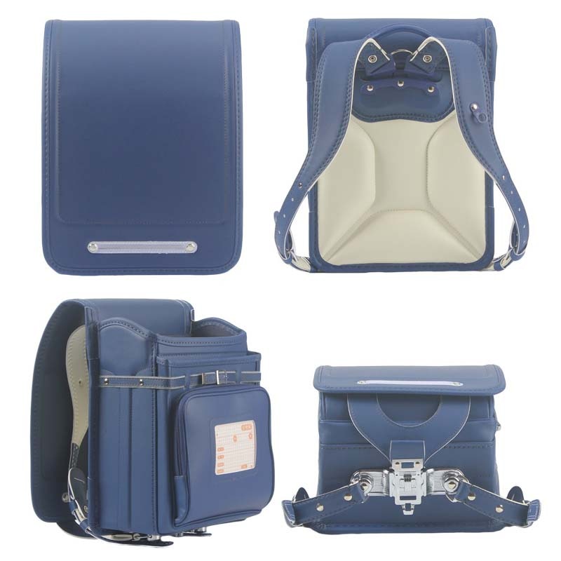 Cặp Chống Gù Lưng Nhật Bản Trẻ Em - Khóa tự động - Xanh Navy