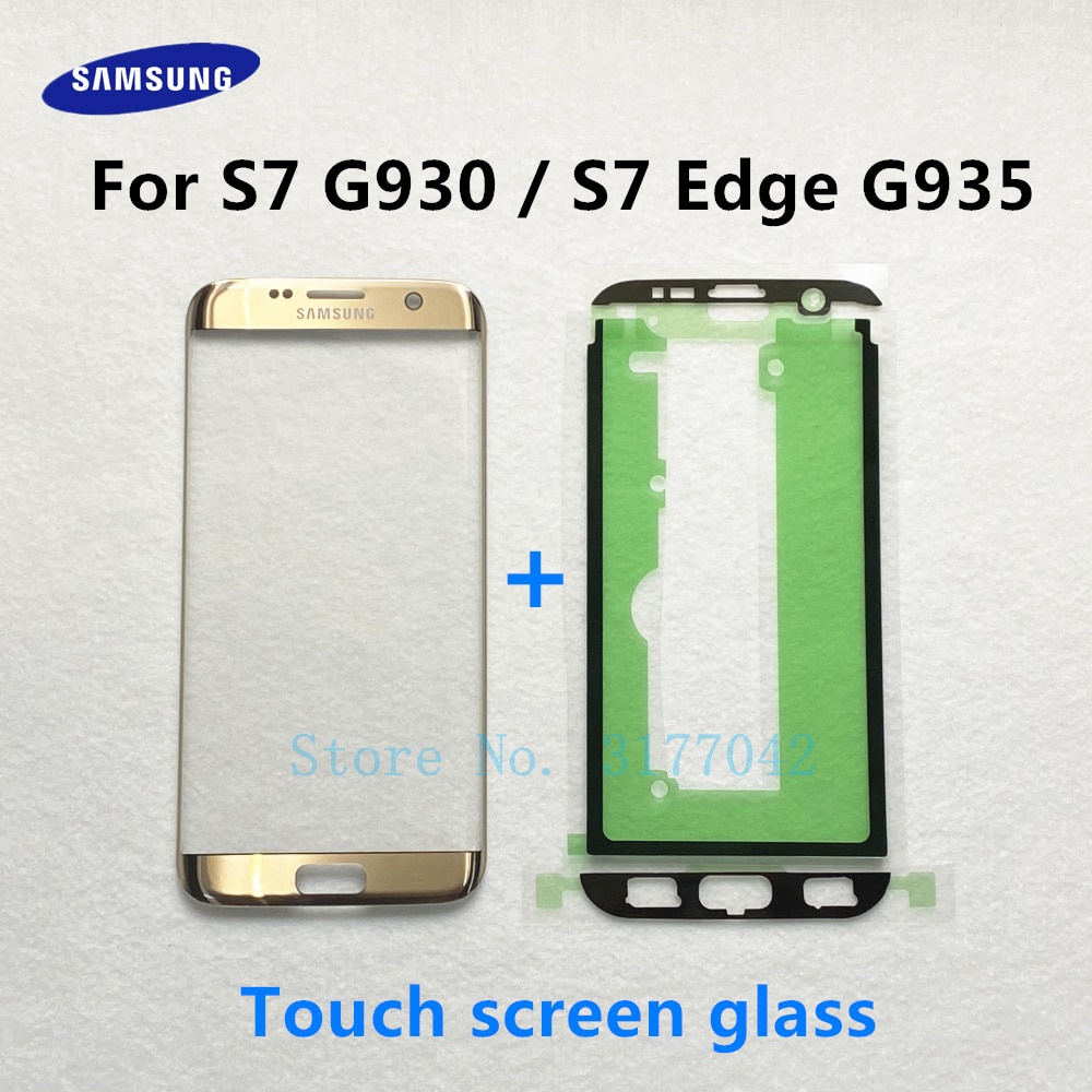 Touch screen panel replacement for samsung galaxy s7 g930 g930f s7 edge g935 g935f front glass outer lens cover