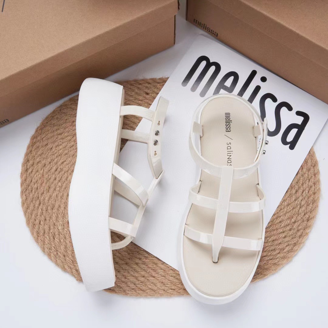 Melissa Giày Dép Mùa Hè đế Dày La Mã