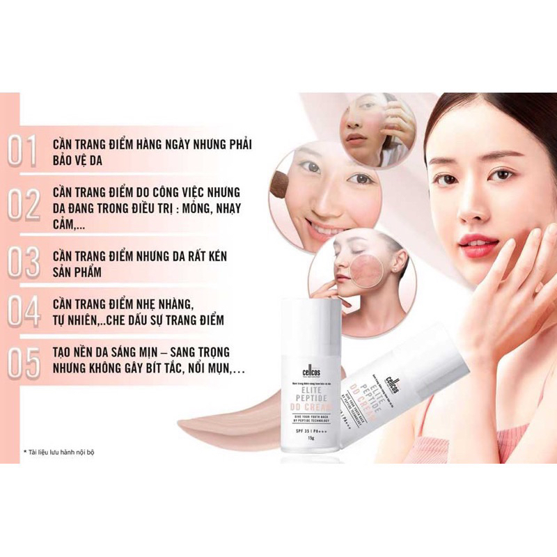 Kem dưỡng Trắng Sáng Da Elite Peptide DD Cream