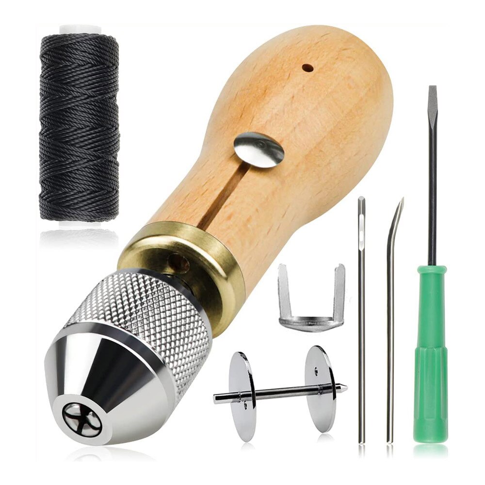 Leather Sewing Awl Kit Hand Stitcher Set Lock Stitching Hand