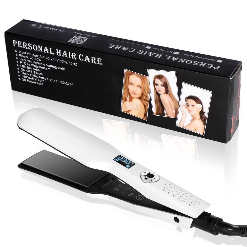 Ceramic Flat Iron Hair Straightener Fast Heating PTC Hair Styling Iron Multiftional Smoothing Iron For Dry Wet Hair