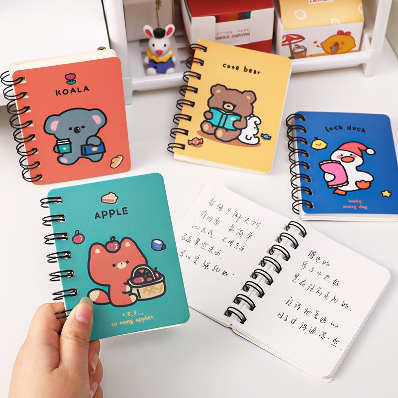 Sổ lò xo A7 cầm tay mini 80 tờ (160 trang)