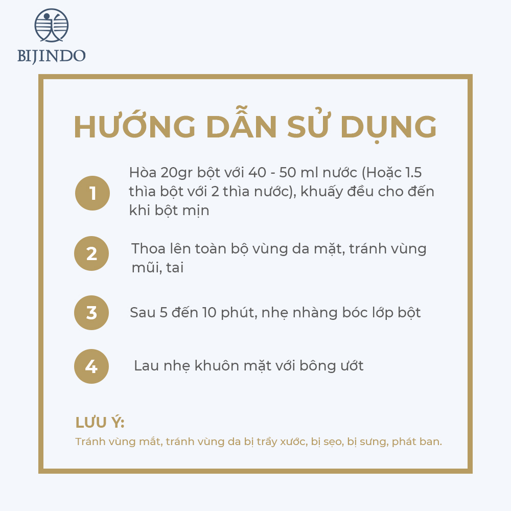 Combo 3 Mặt Nạ Dẻo Cấp ẩm BIJINDO Modeling Mask H (Hyaluronic Acid) 40g/gói