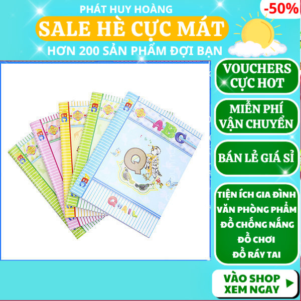 Tập Hòa Bình ABC 4 Ô Ly 96Trang (Lốc 10 Quyển) ,vở 4 ô li ,vở 5 ô li , Giá rẻ , Chất lượng , Văn phòng phẩm , Vở học sinh , Vở viết chữ đẹp , đồ dùng học tập, Phát Huy Hoàng